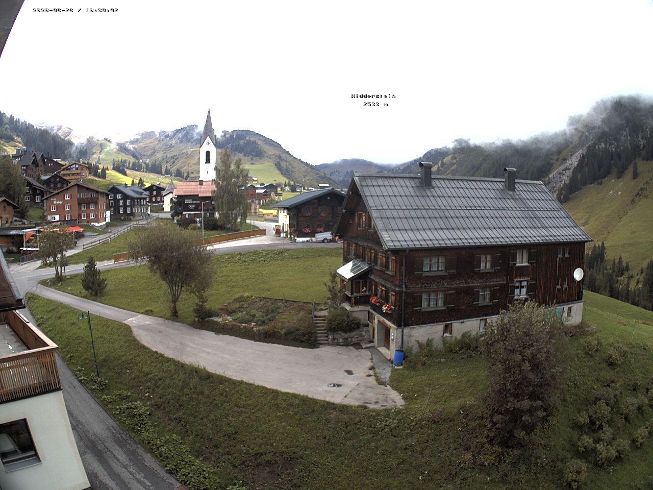 Archiv Foto Webcam Dorfzentrum von Warth