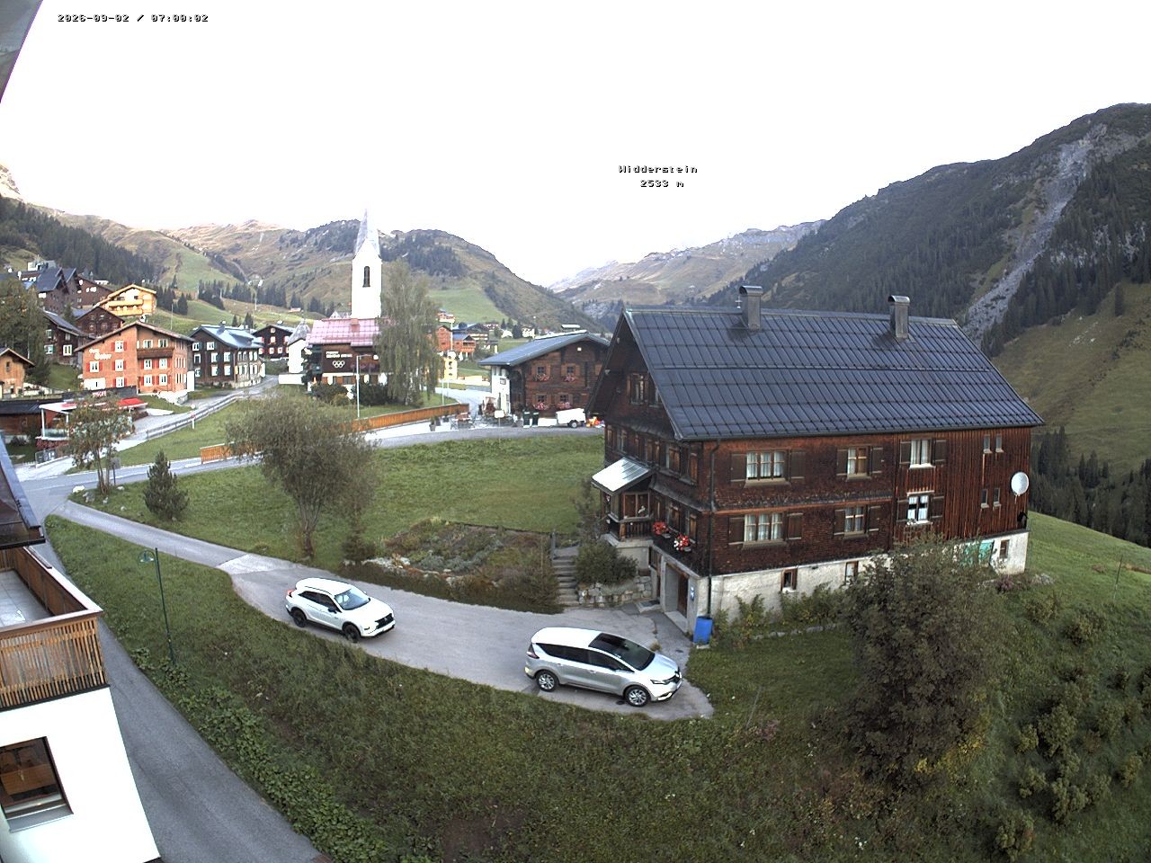 Archiv Foto Webcam Dorfzentrum von Warth