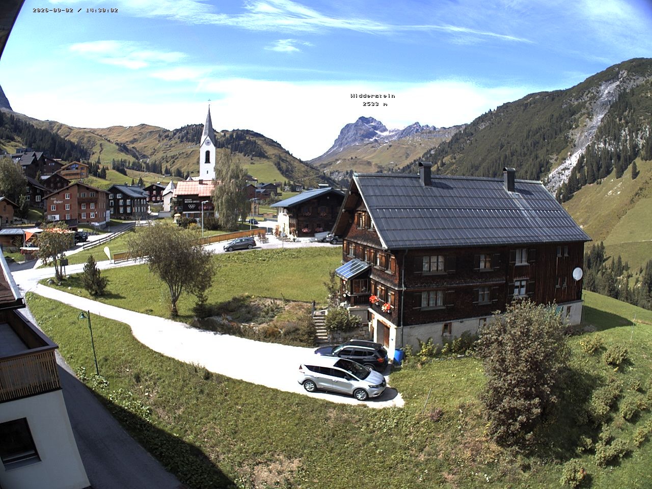 Archiv Foto Webcam Dorfzentrum von Warth