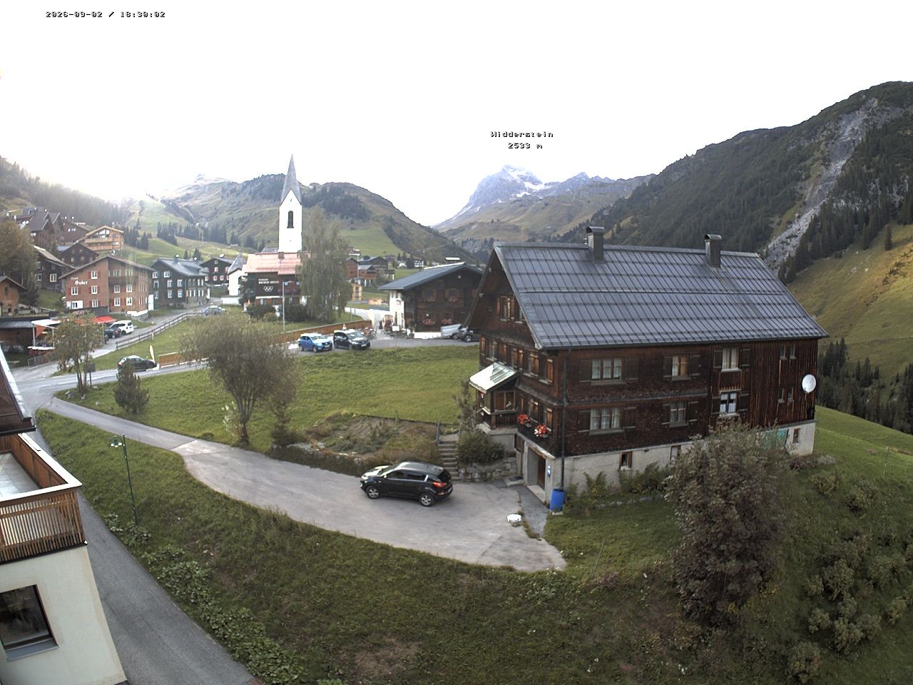 Archiv Foto Webcam Dorfzentrum von Warth
