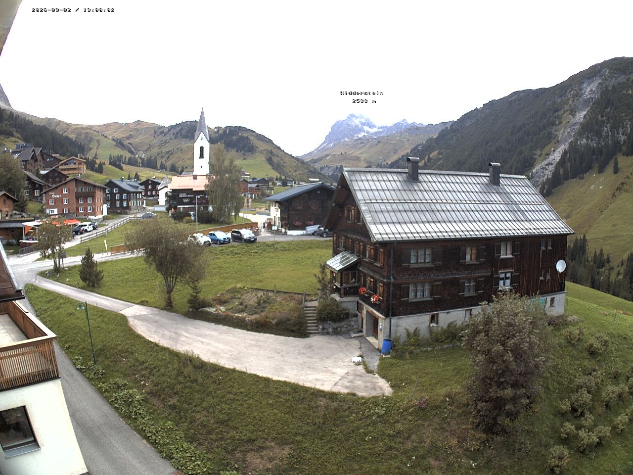 Archiv Foto Webcam Dorfzentrum von Warth