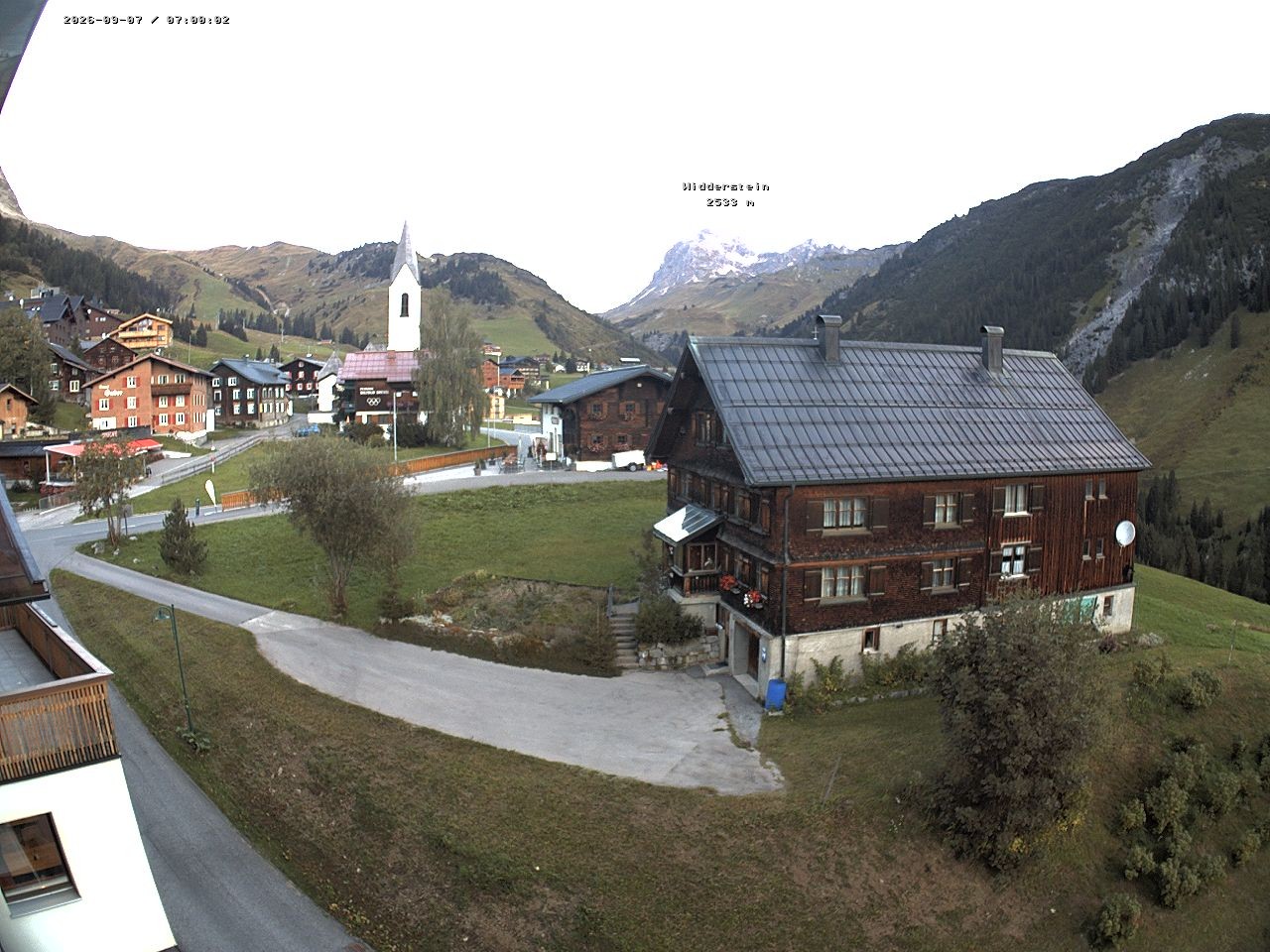 Archiv Foto Webcam Dorfzentrum von Warth