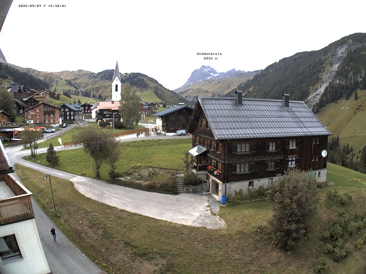 Archiv Foto Webcam Dorfzentrum von Warth