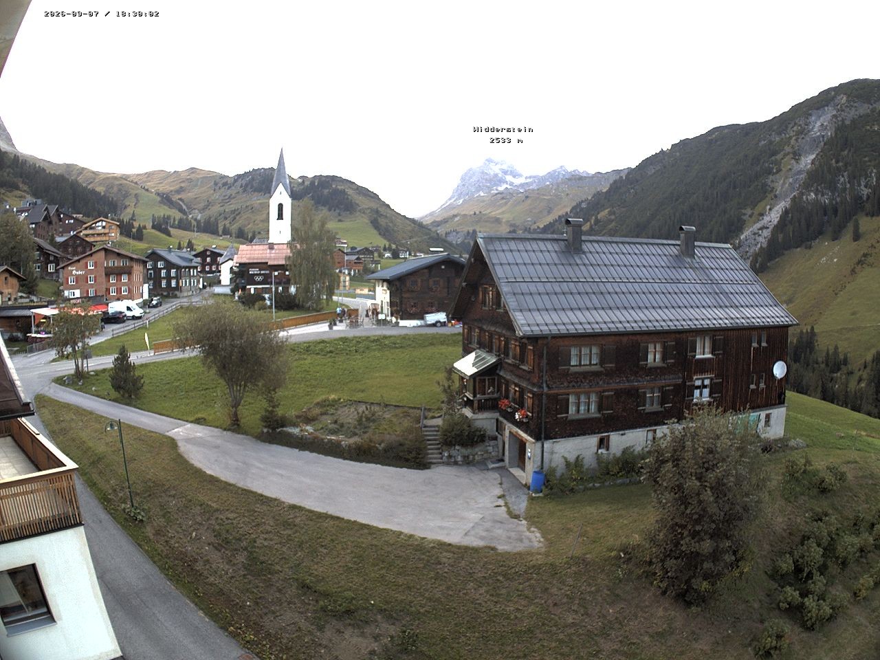 Archiv Foto Webcam Dorfzentrum von Warth