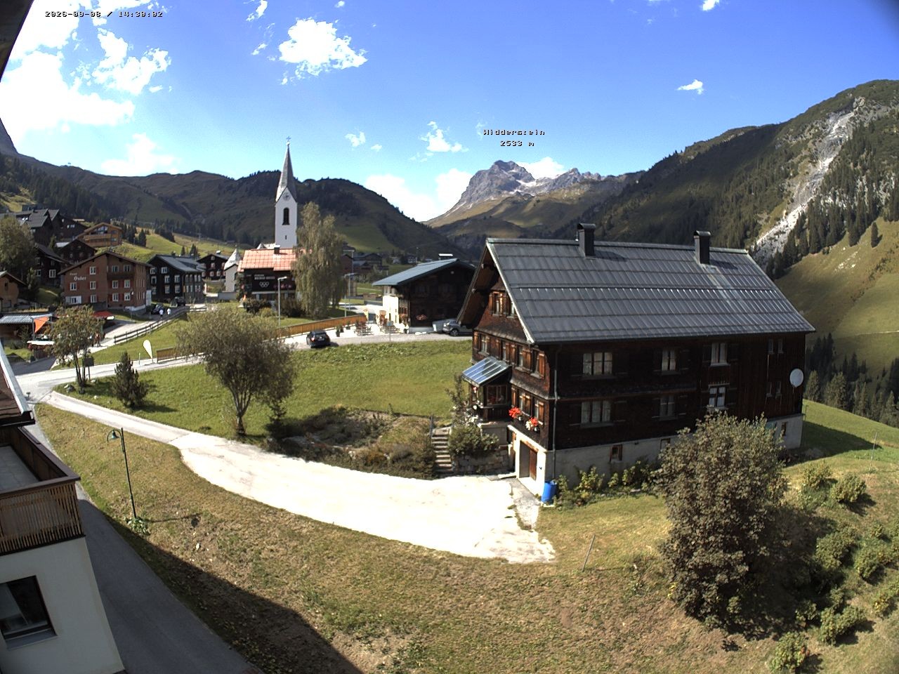 Archiv Foto Webcam Dorfzentrum von Warth