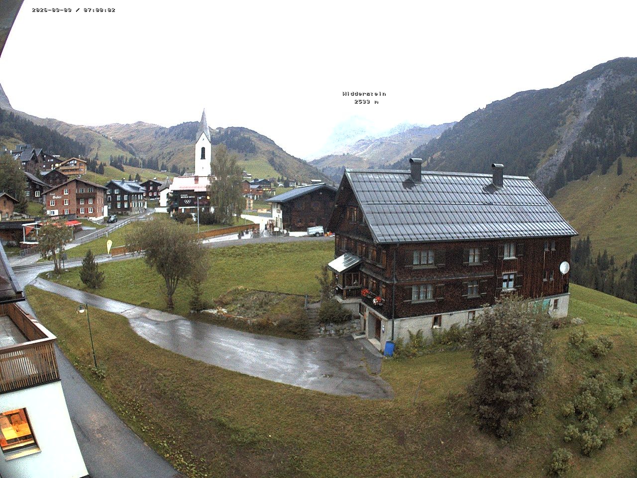 Archiv Foto Webcam Dorfzentrum von Warth