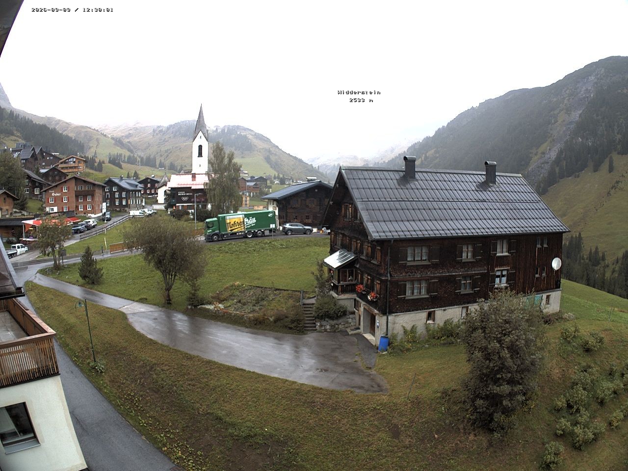 Archiv Foto Webcam Dorfzentrum von Warth