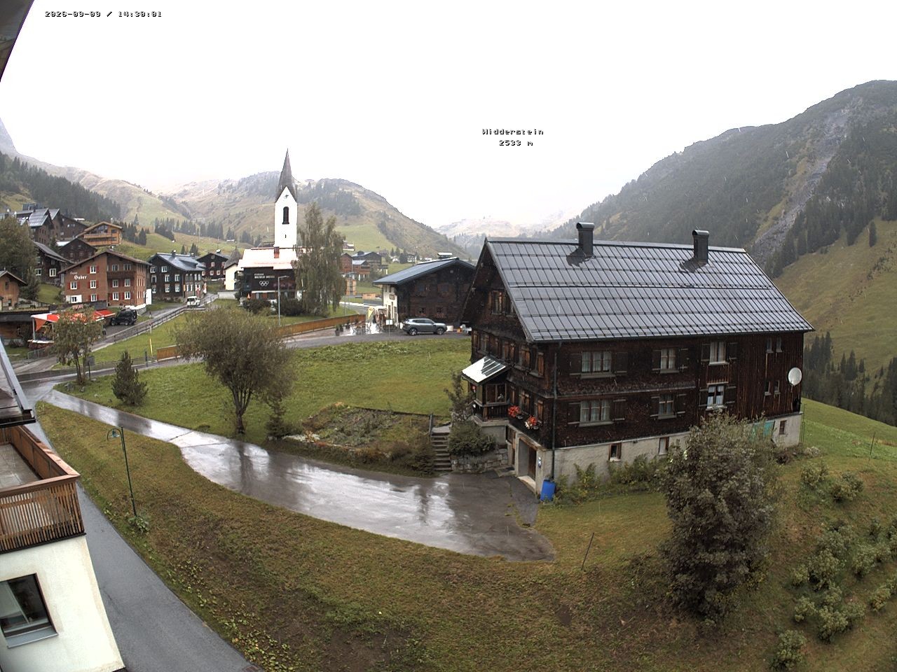Archiv Foto Webcam Dorfzentrum von Warth