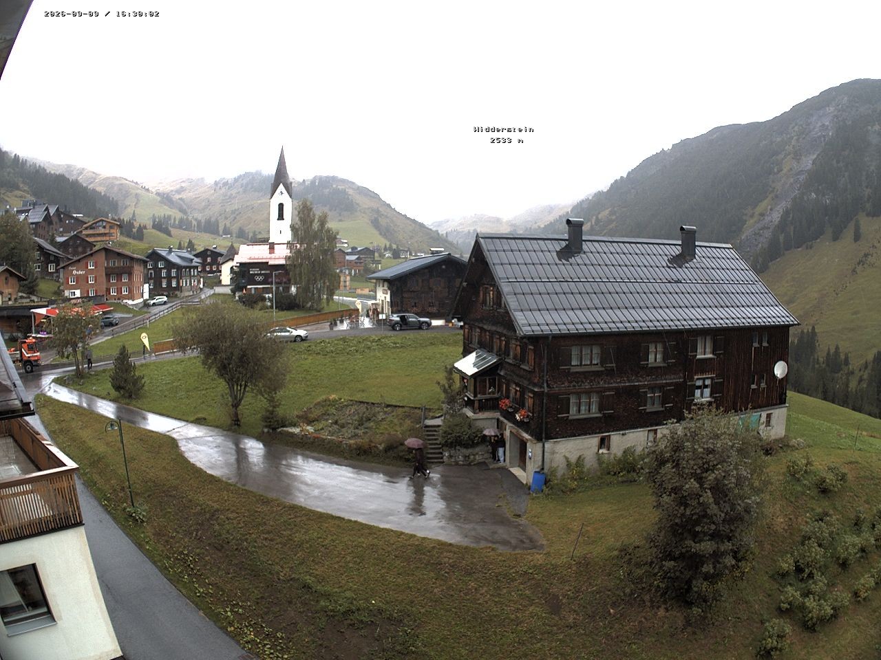 Archiv Foto Webcam Dorfzentrum von Warth