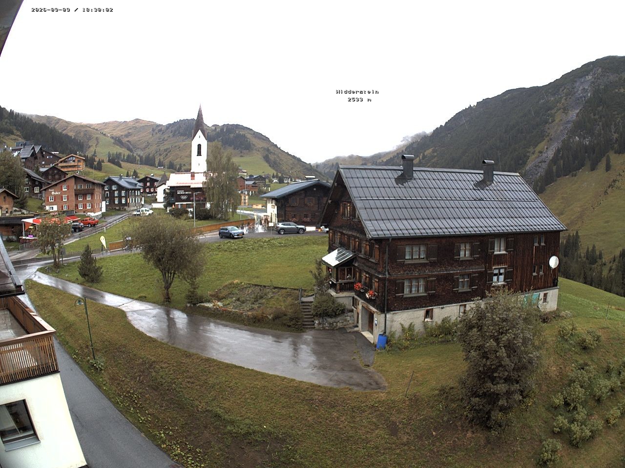 Archiv Foto Webcam Dorfzentrum von Warth
