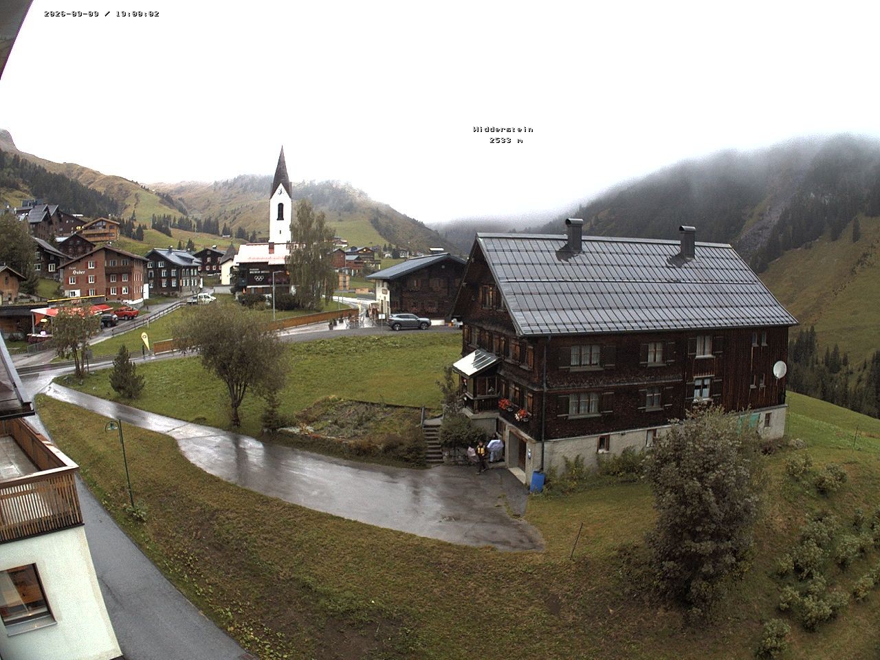 Archiv Foto Webcam Dorfzentrum von Warth