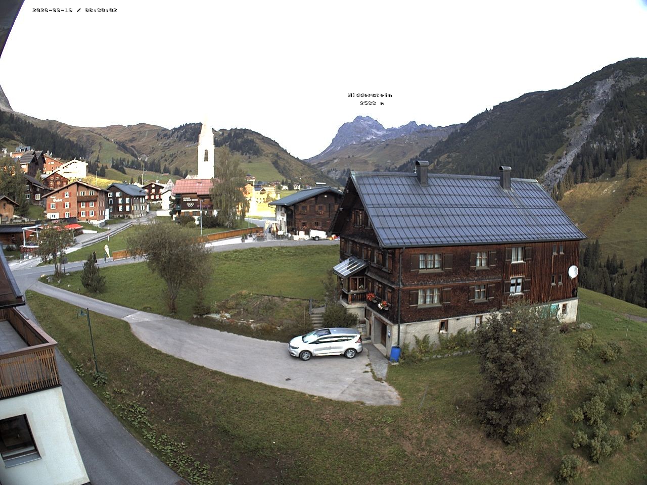 Archiv Foto Webcam Dorfzentrum von Warth