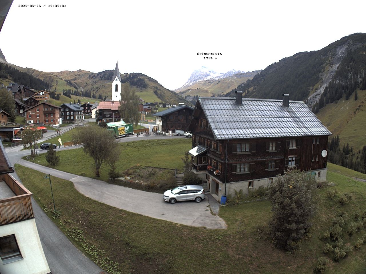 Archiv Foto Webcam Dorfzentrum von Warth