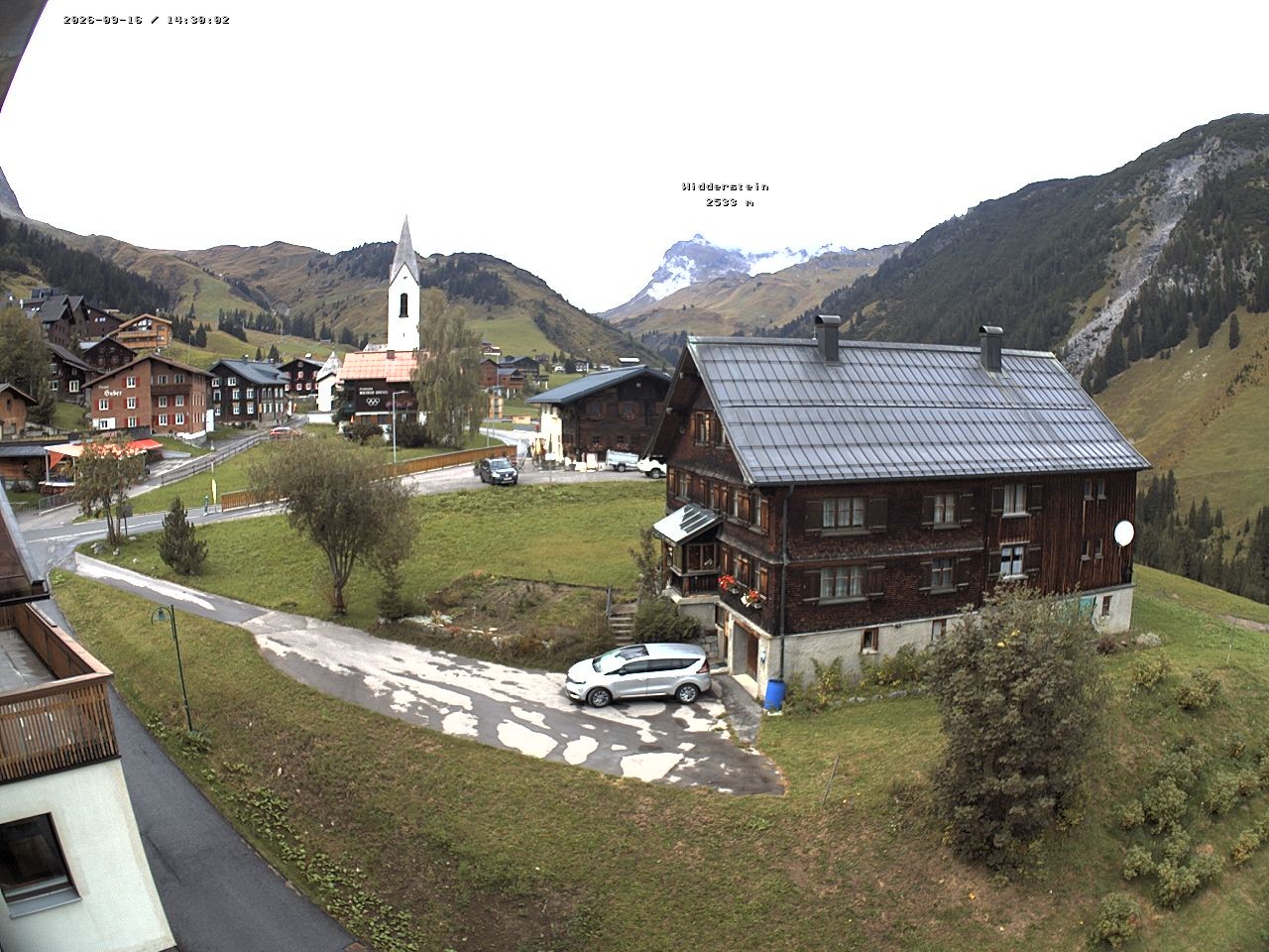 Archiv Foto Webcam Dorfzentrum von Warth