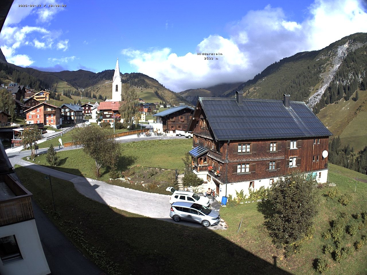 Archiv Foto Webcam Dorfzentrum von Warth
