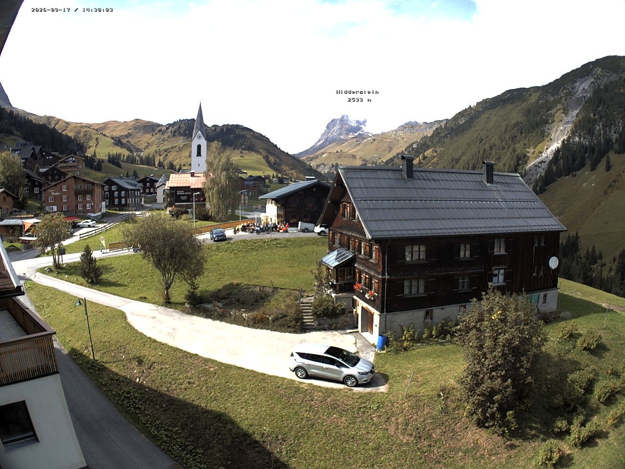 Archiv Foto Webcam Dorfzentrum von Warth