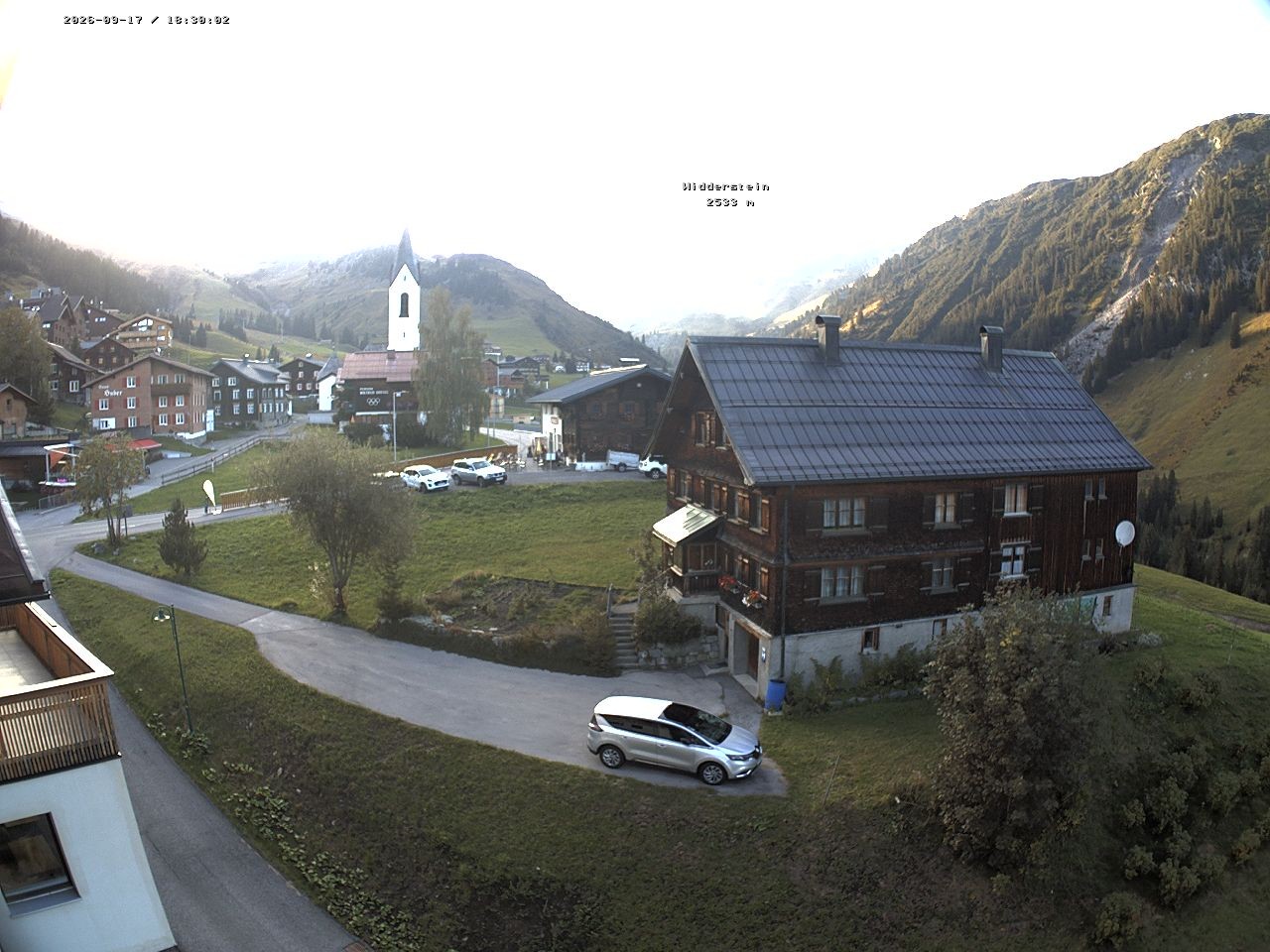Archiv Foto Webcam Dorfzentrum von Warth
