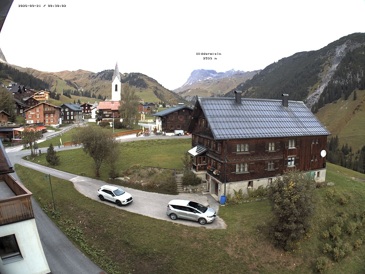 Archiv Foto Webcam Dorfzentrum von Warth