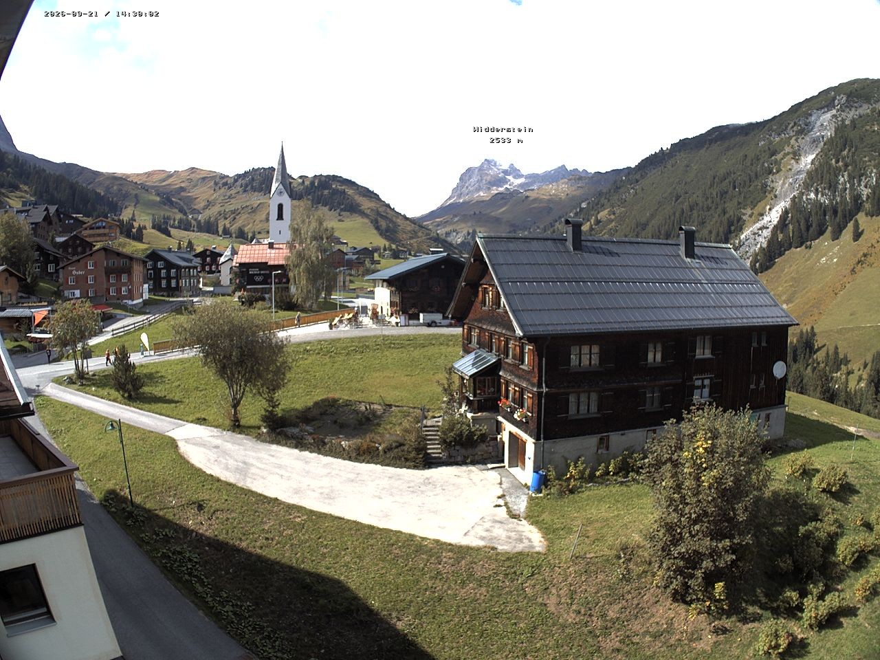 Archiv Foto Webcam Dorfzentrum von Warth