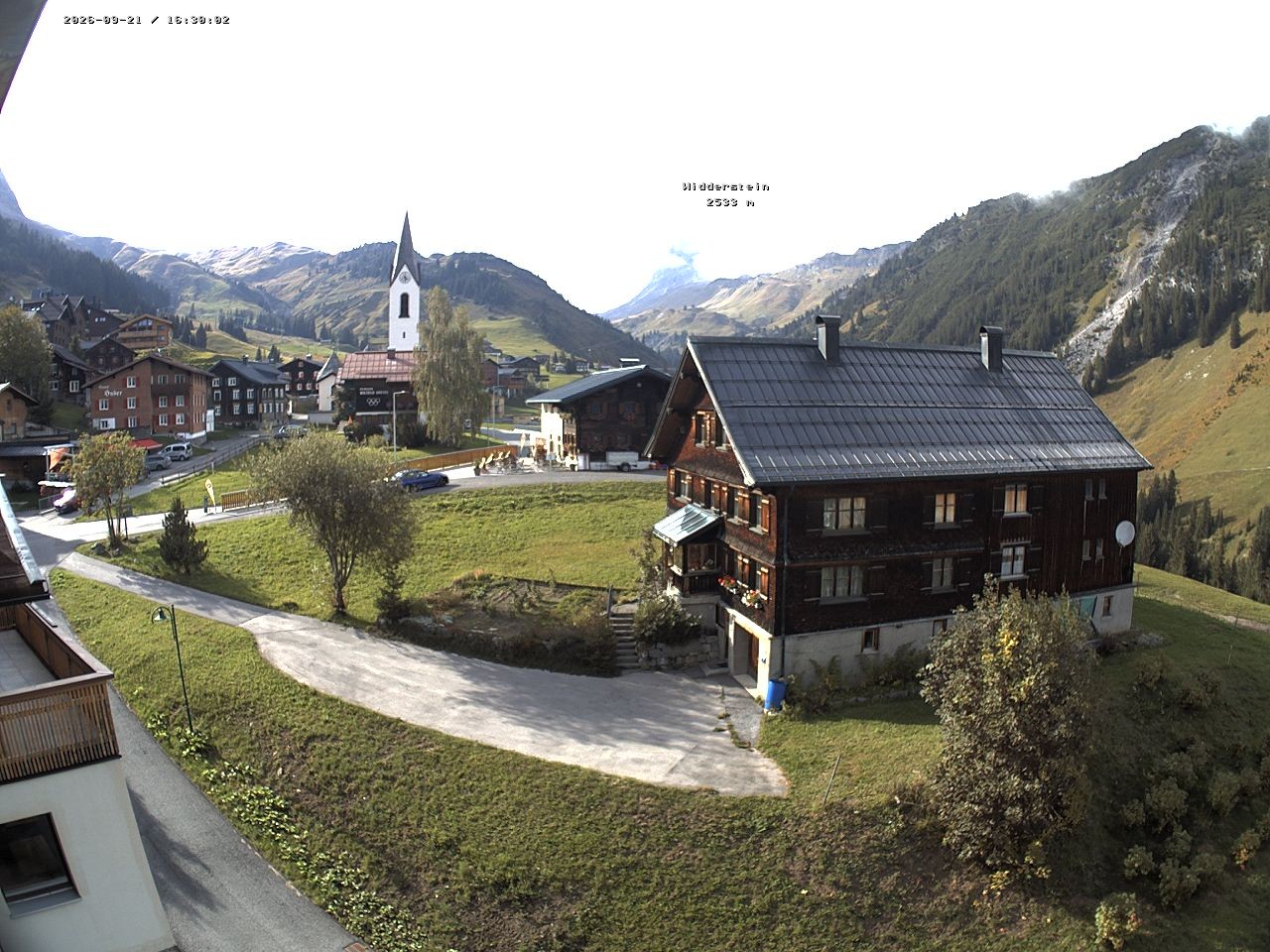 Archiv Foto Webcam Dorfzentrum von Warth