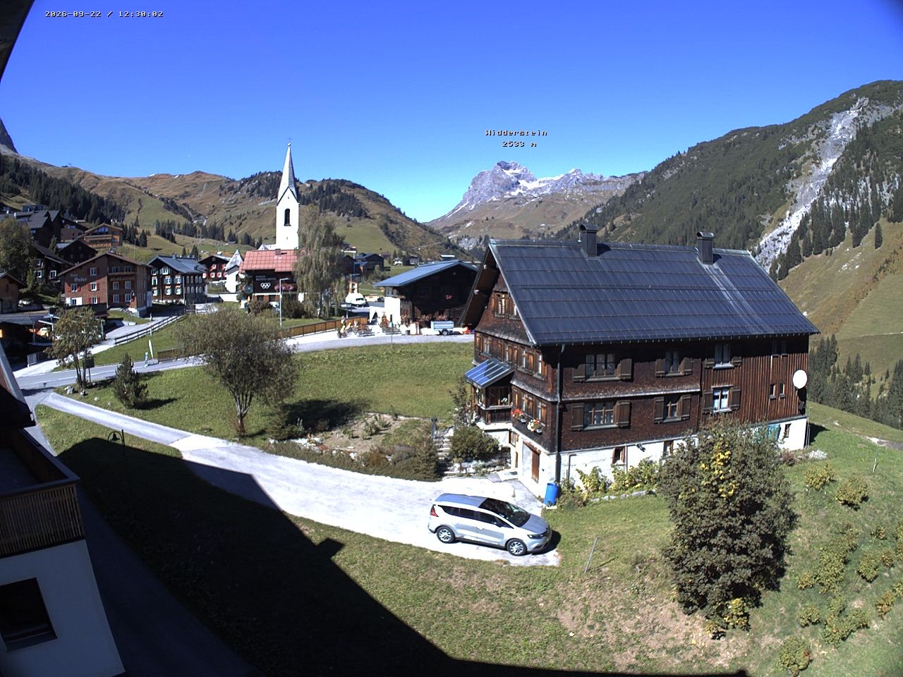Archiv Foto Webcam Dorfzentrum von Warth