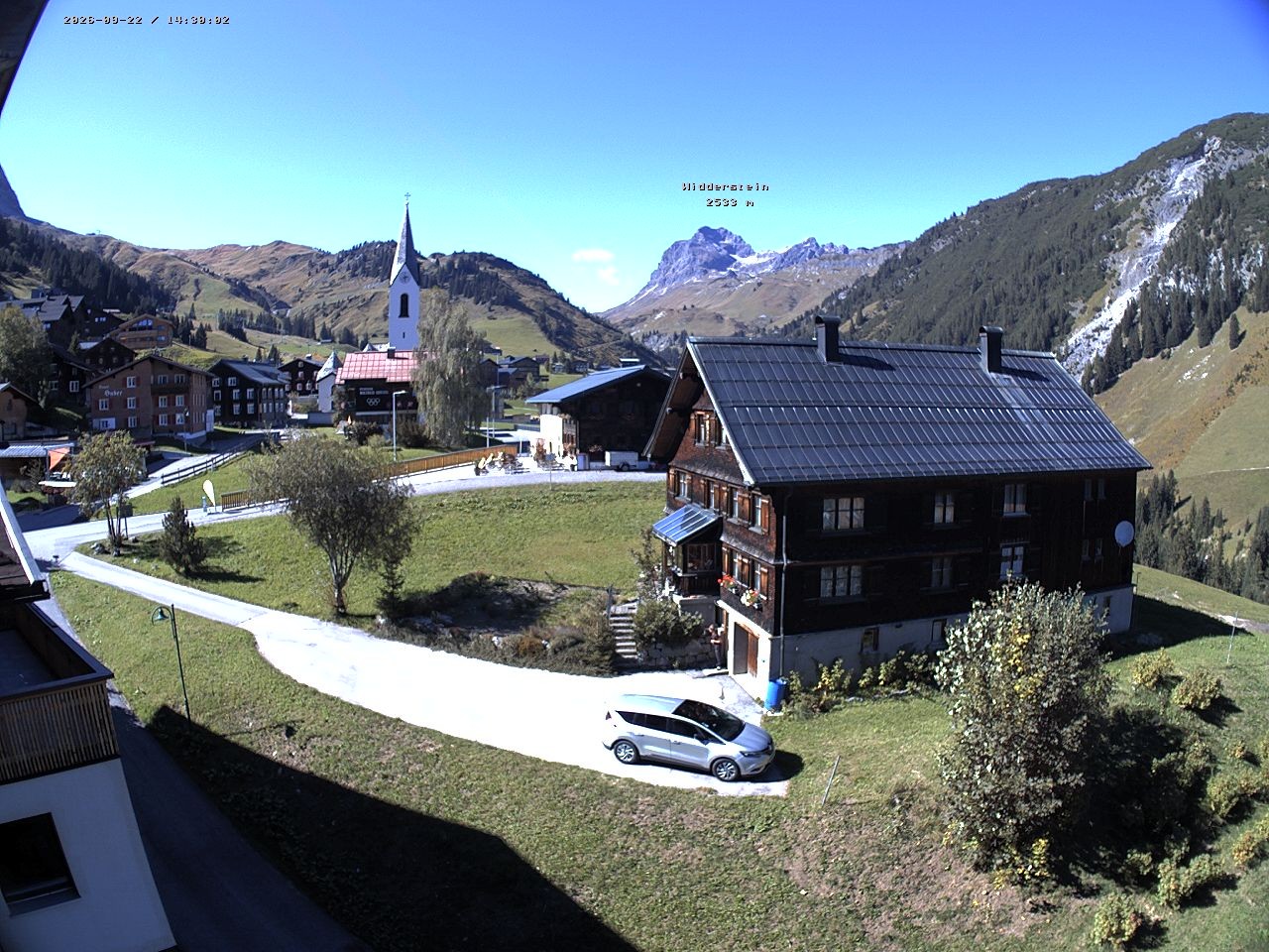 Archiv Foto Webcam Dorfzentrum von Warth