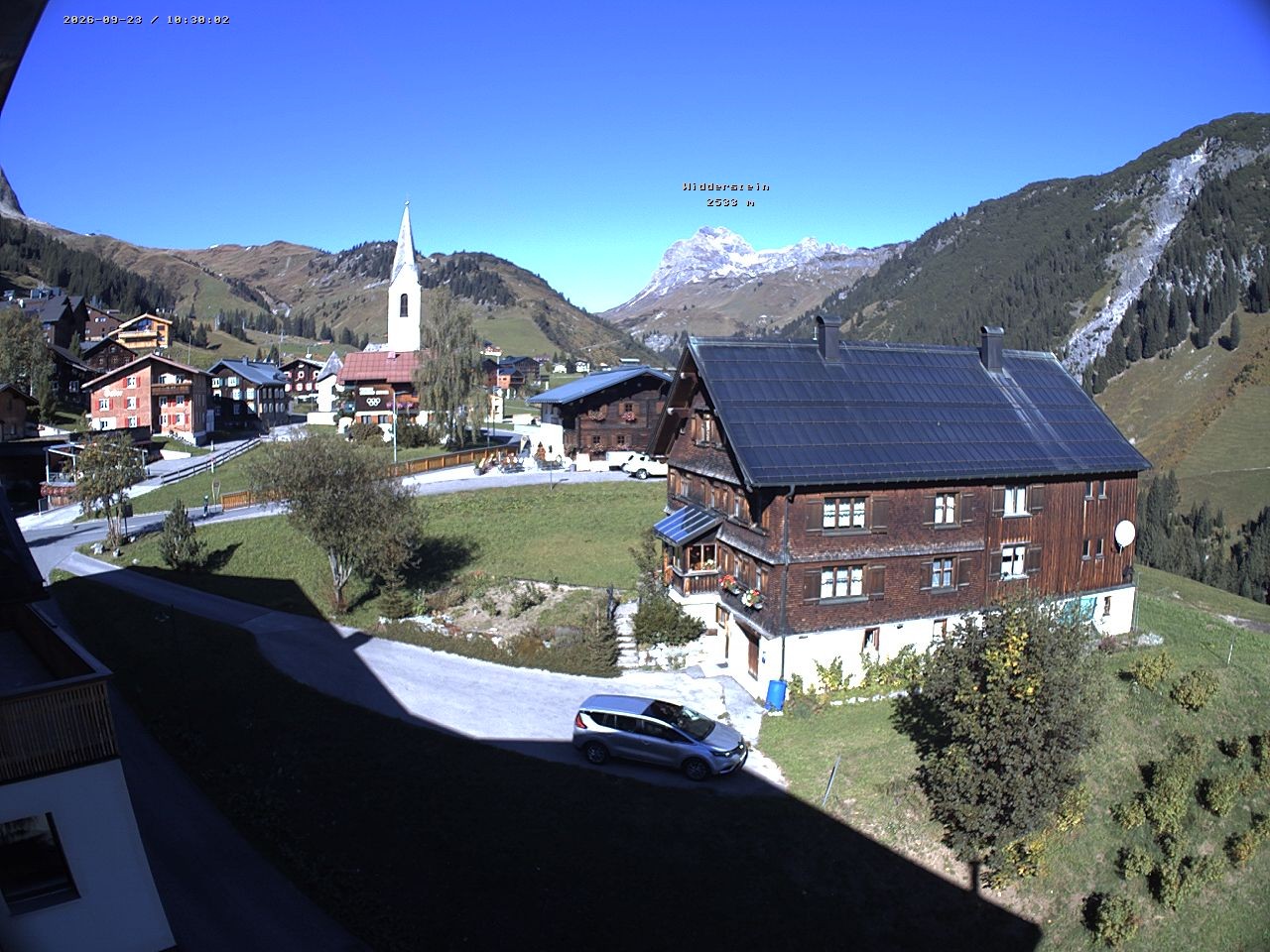 Archiv Foto Webcam Dorfzentrum von Warth