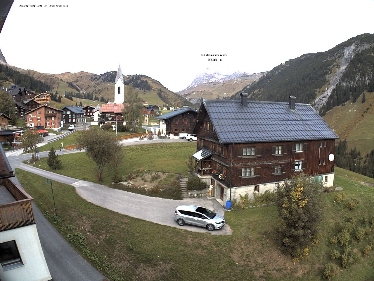 Archiv Foto Webcam Dorfzentrum von Warth