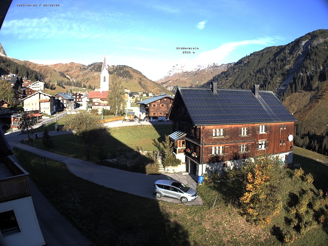 Archiv Foto Webcam Dorfzentrum von Warth