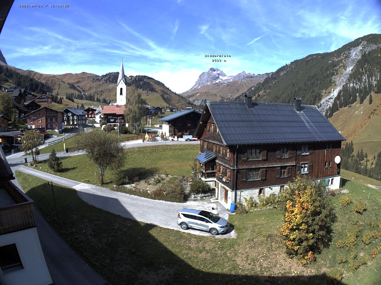 Archiv Foto Webcam Dorfzentrum von Warth