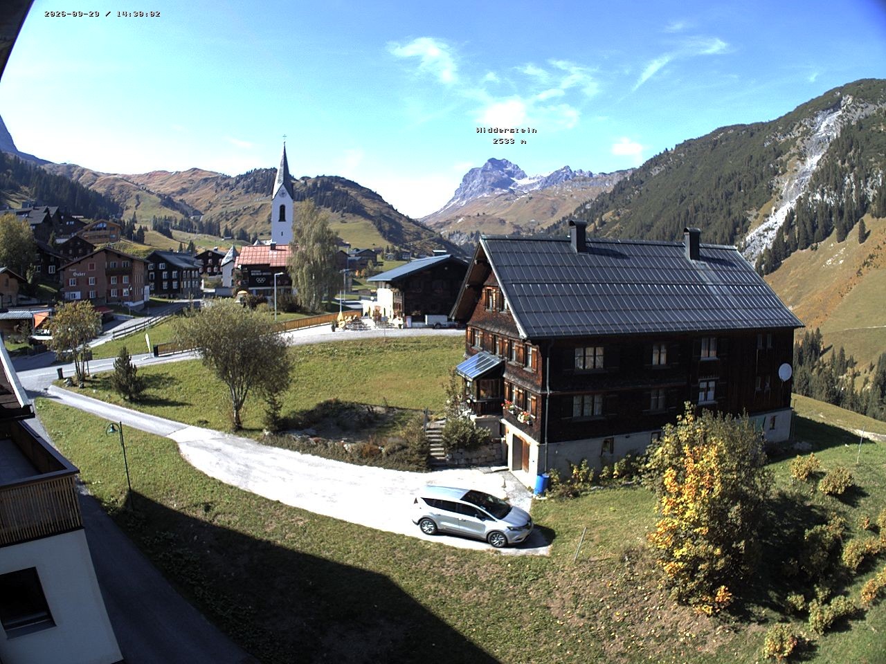 Archiv Foto Webcam Dorfzentrum von Warth