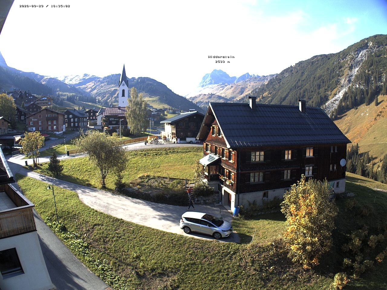 Archiv Foto Webcam Dorfzentrum von Warth