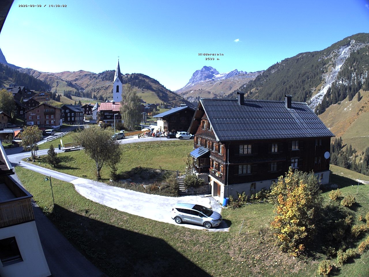 Archiv Foto Webcam Dorfzentrum von Warth