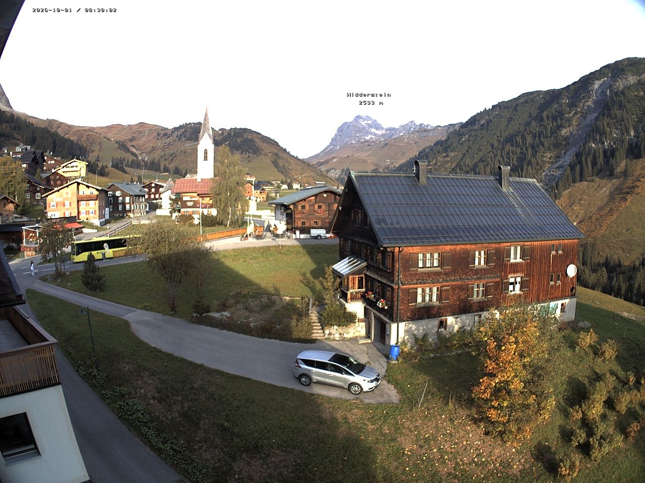 Archiv Foto Webcam Dorfzentrum von Warth