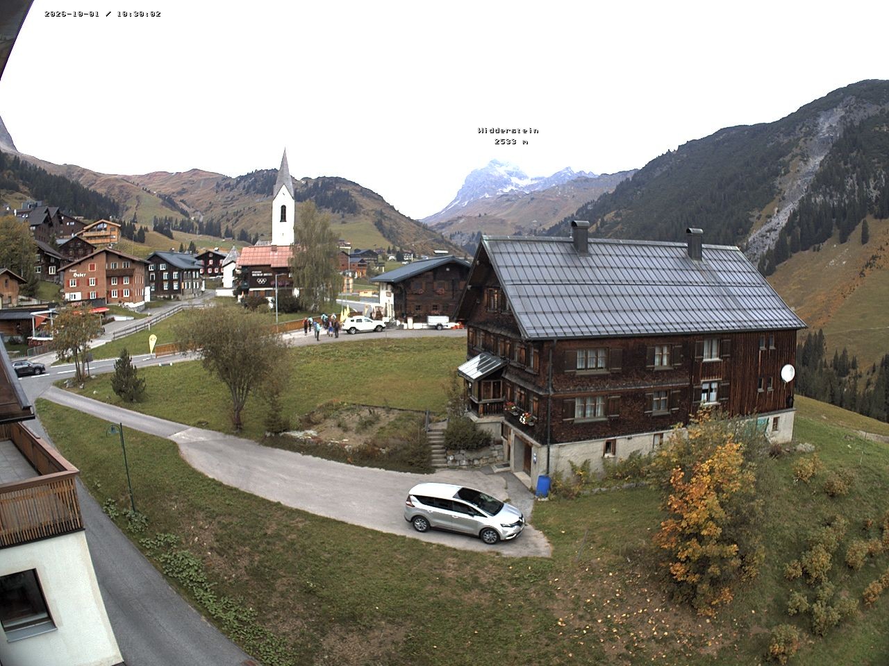 Archiv Foto Webcam Dorfzentrum von Warth