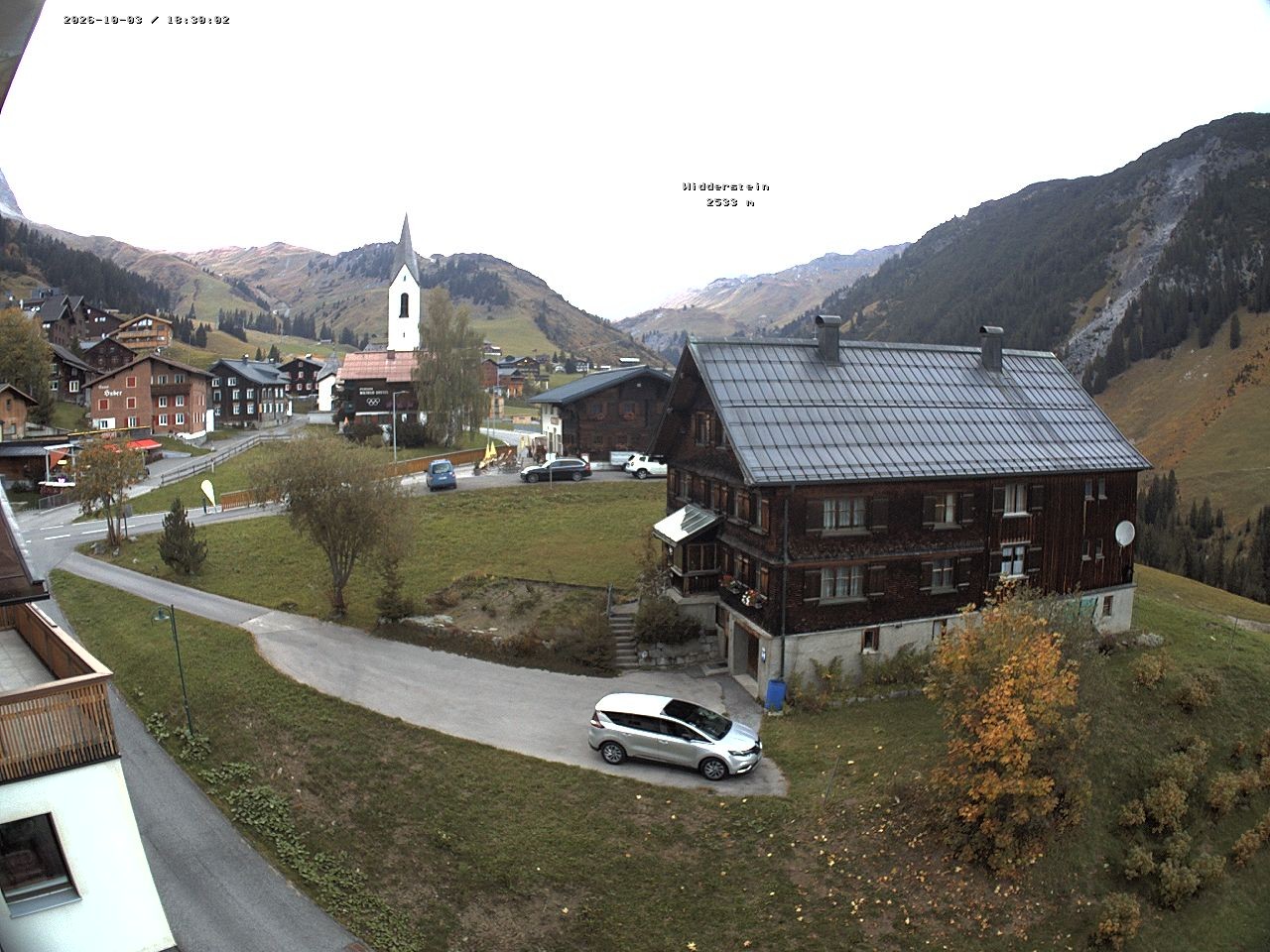 Archiv Foto Webcam Dorfzentrum von Warth