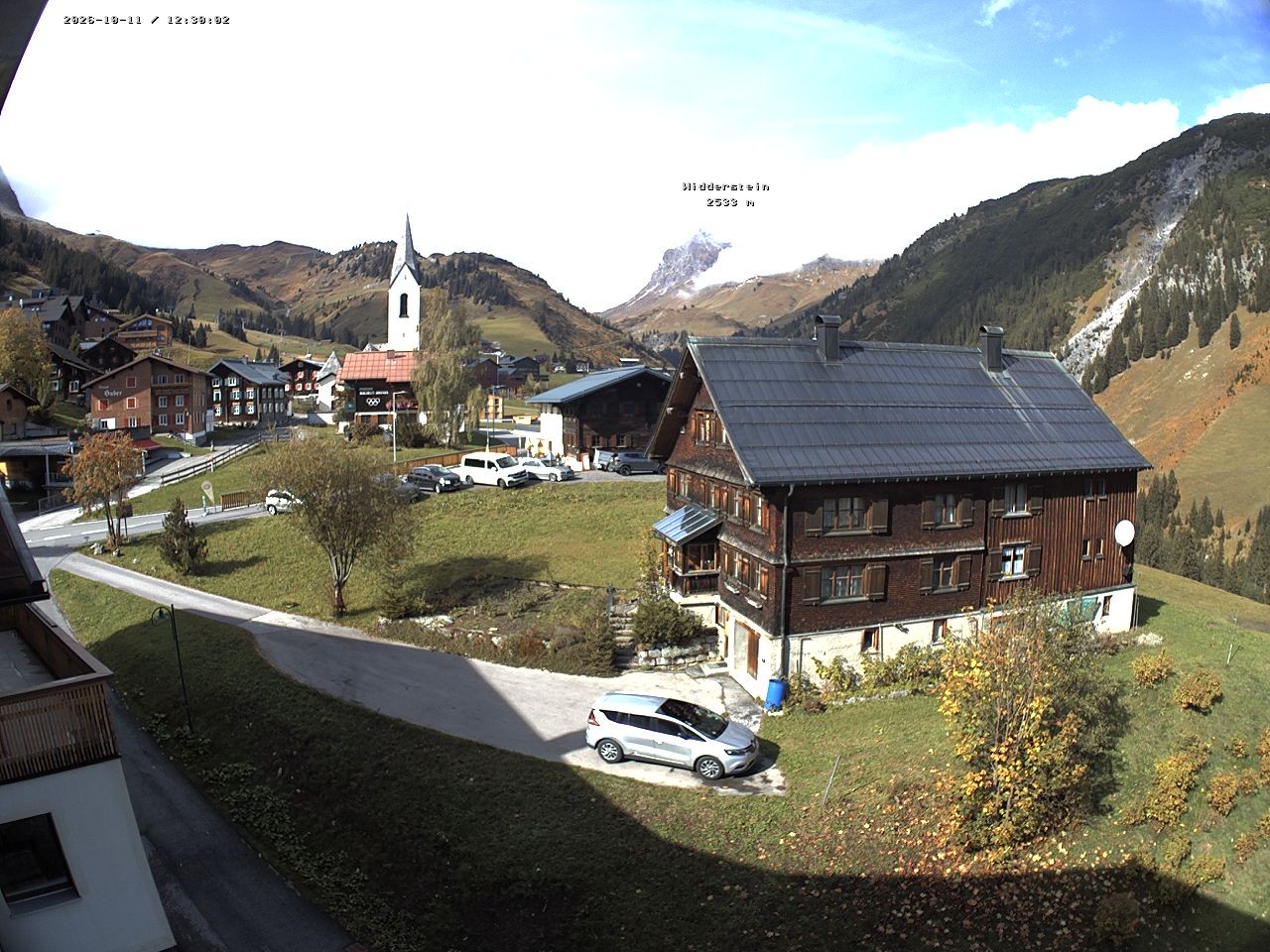 Archiv Foto Webcam Dorfzentrum von Warth