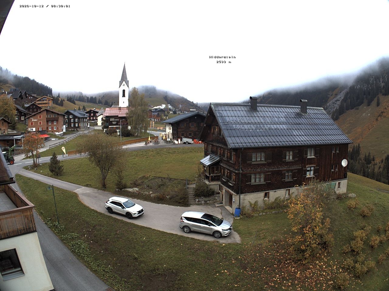 Archiv Foto Webcam Dorfzentrum von Warth