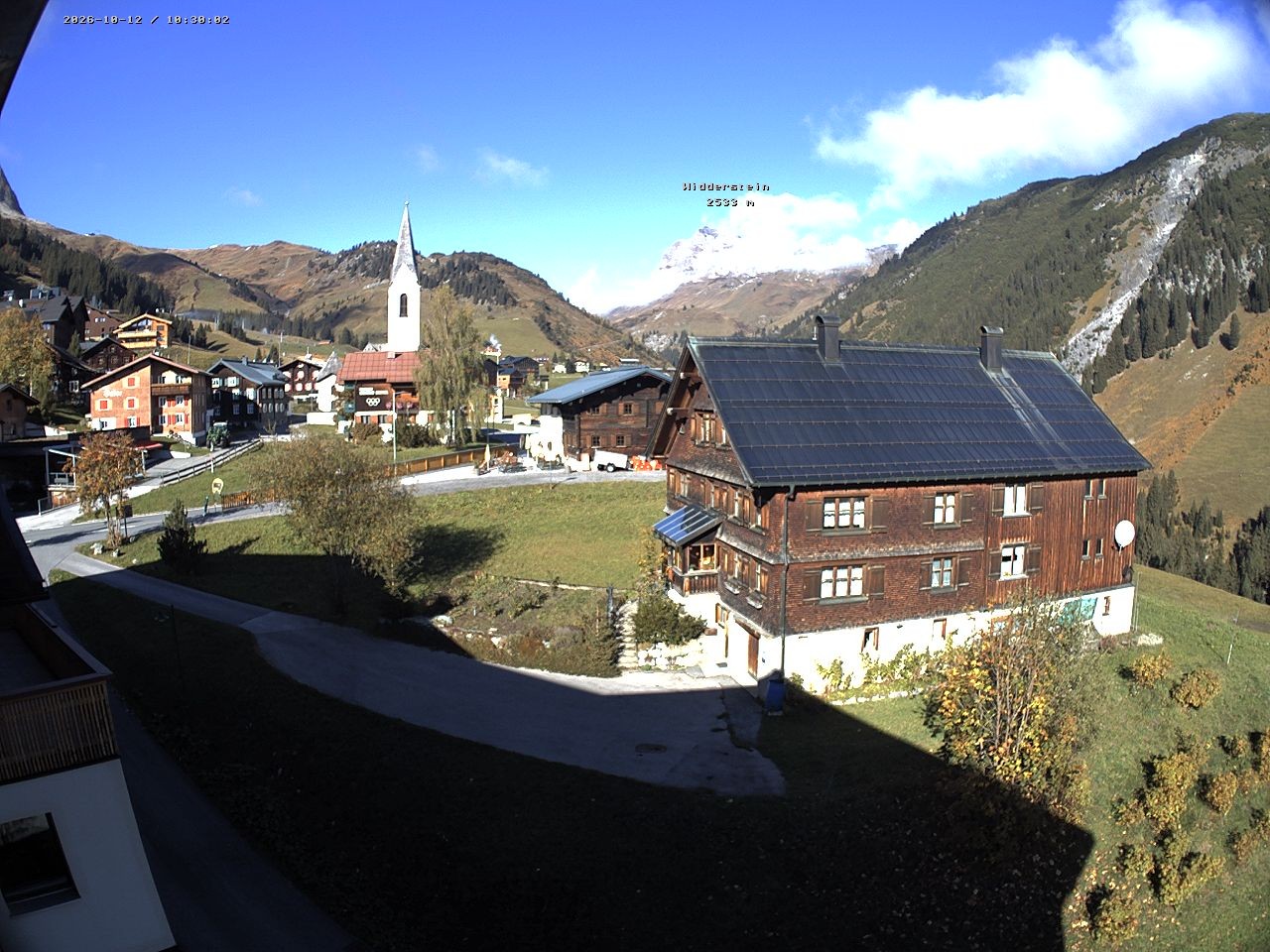 Archiv Foto Webcam Dorfzentrum von Warth