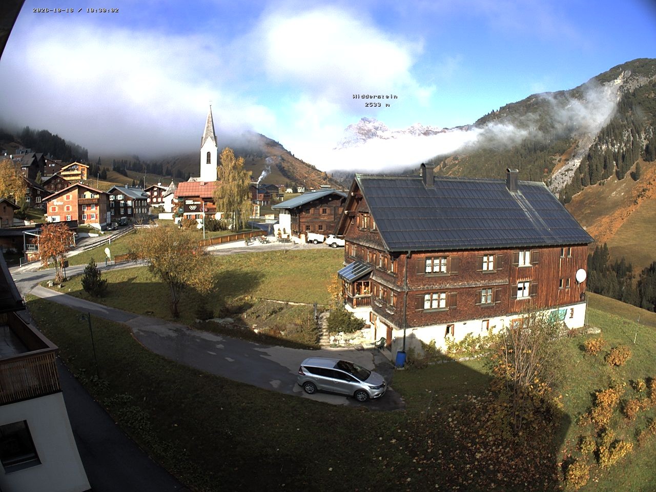 Archiv Foto Webcam Dorfzentrum von Warth