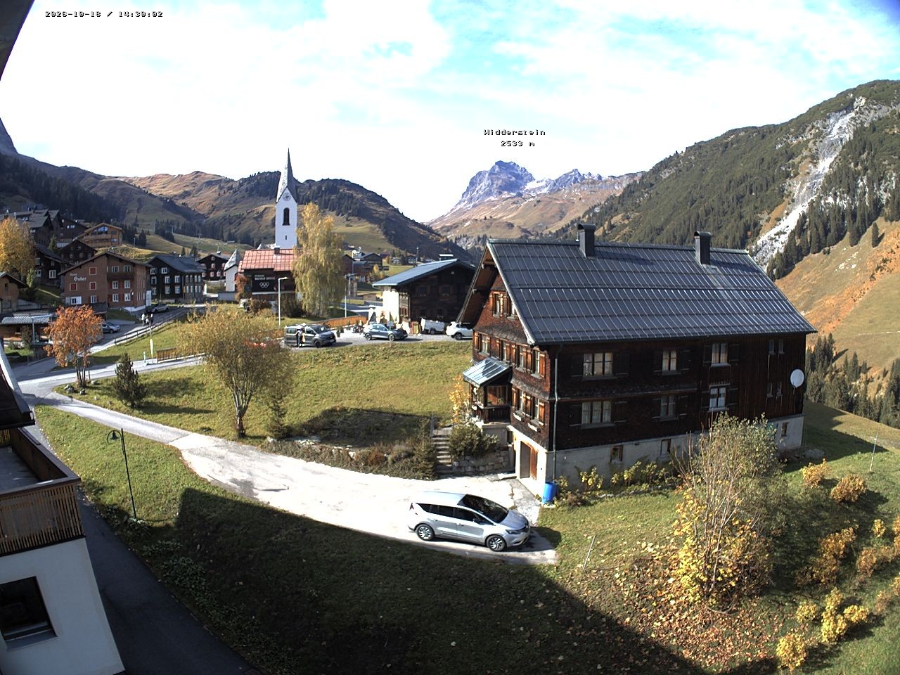 Archiv Foto Webcam Dorfzentrum von Warth