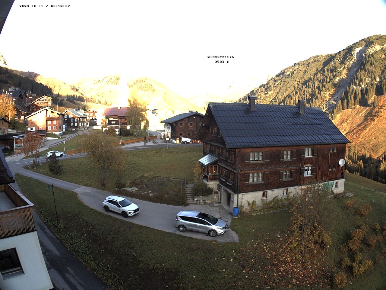 Archiv Foto Webcam Dorfzentrum von Warth
