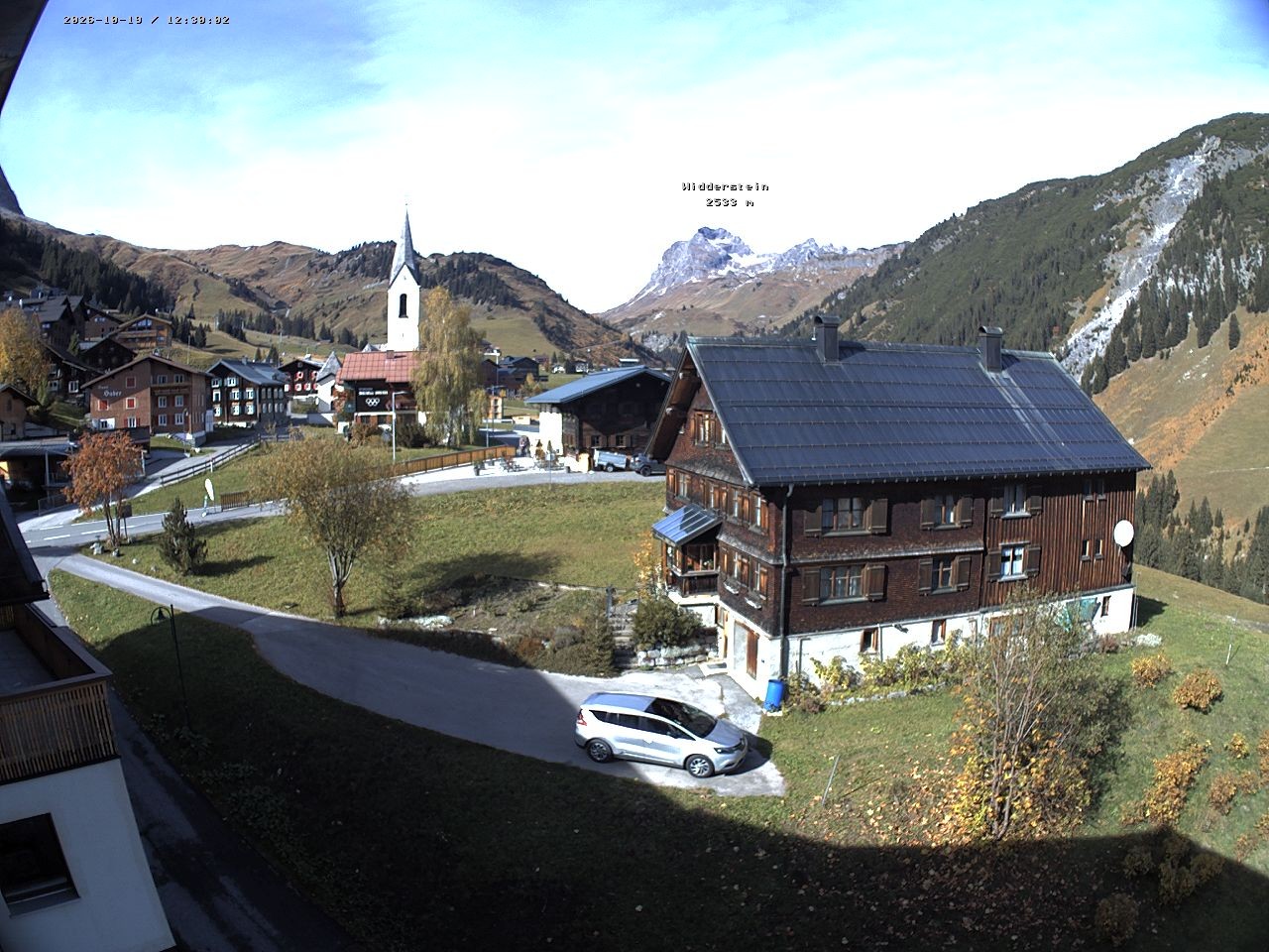 Archiv Foto Webcam Dorfzentrum von Warth