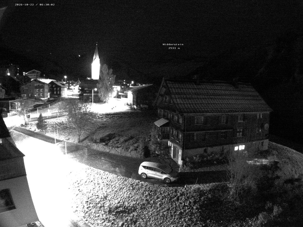 Archiv Foto Webcam Dorfzentrum von Warth