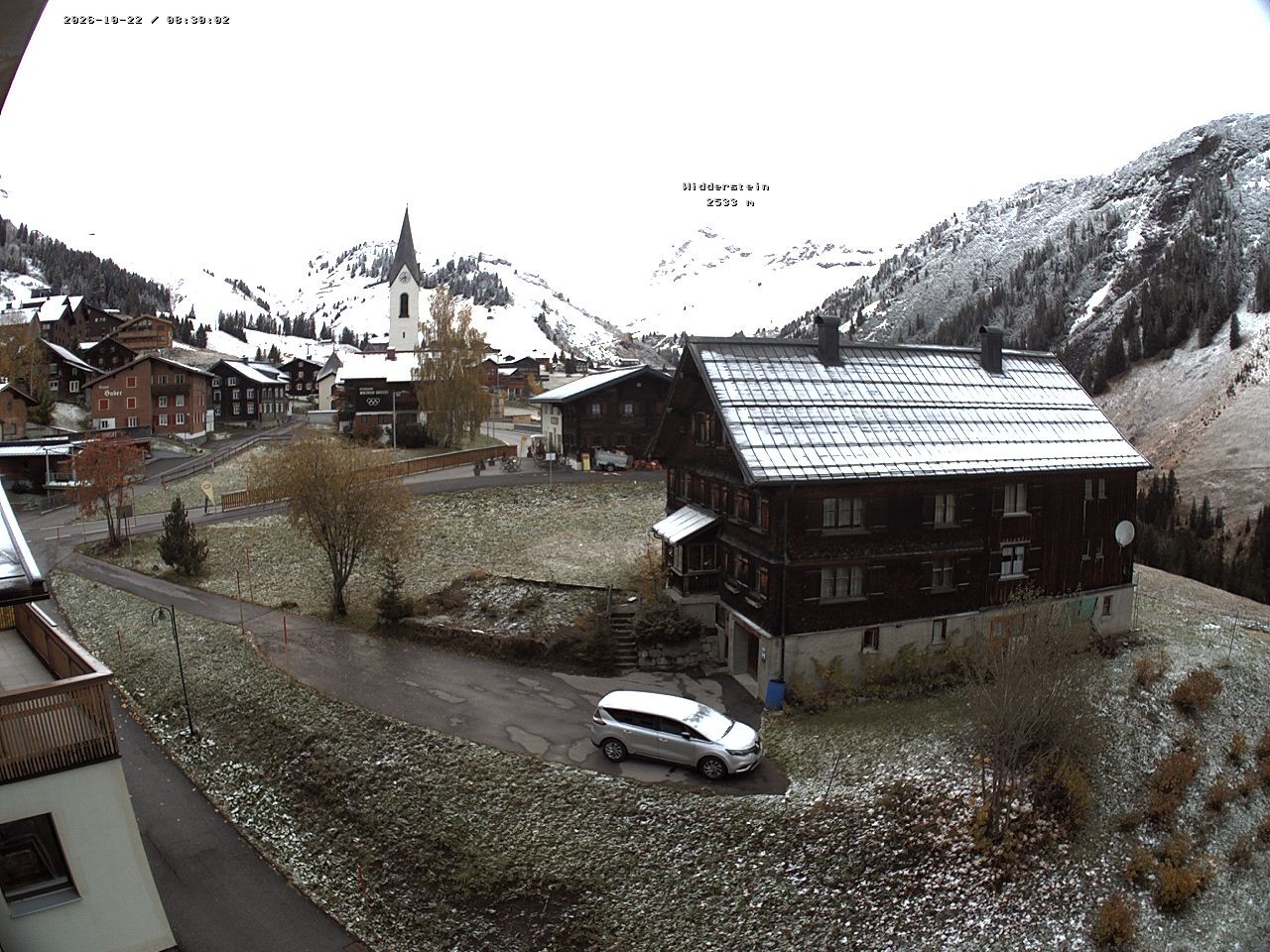 Archiv Foto Webcam Dorfzentrum von Warth