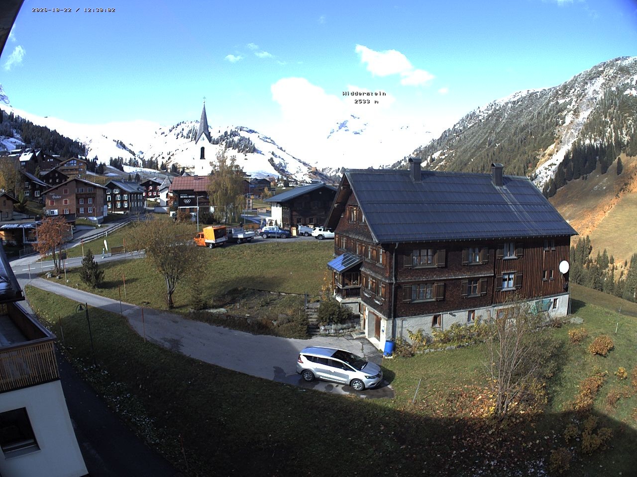 Archiv Foto Webcam Dorfzentrum von Warth