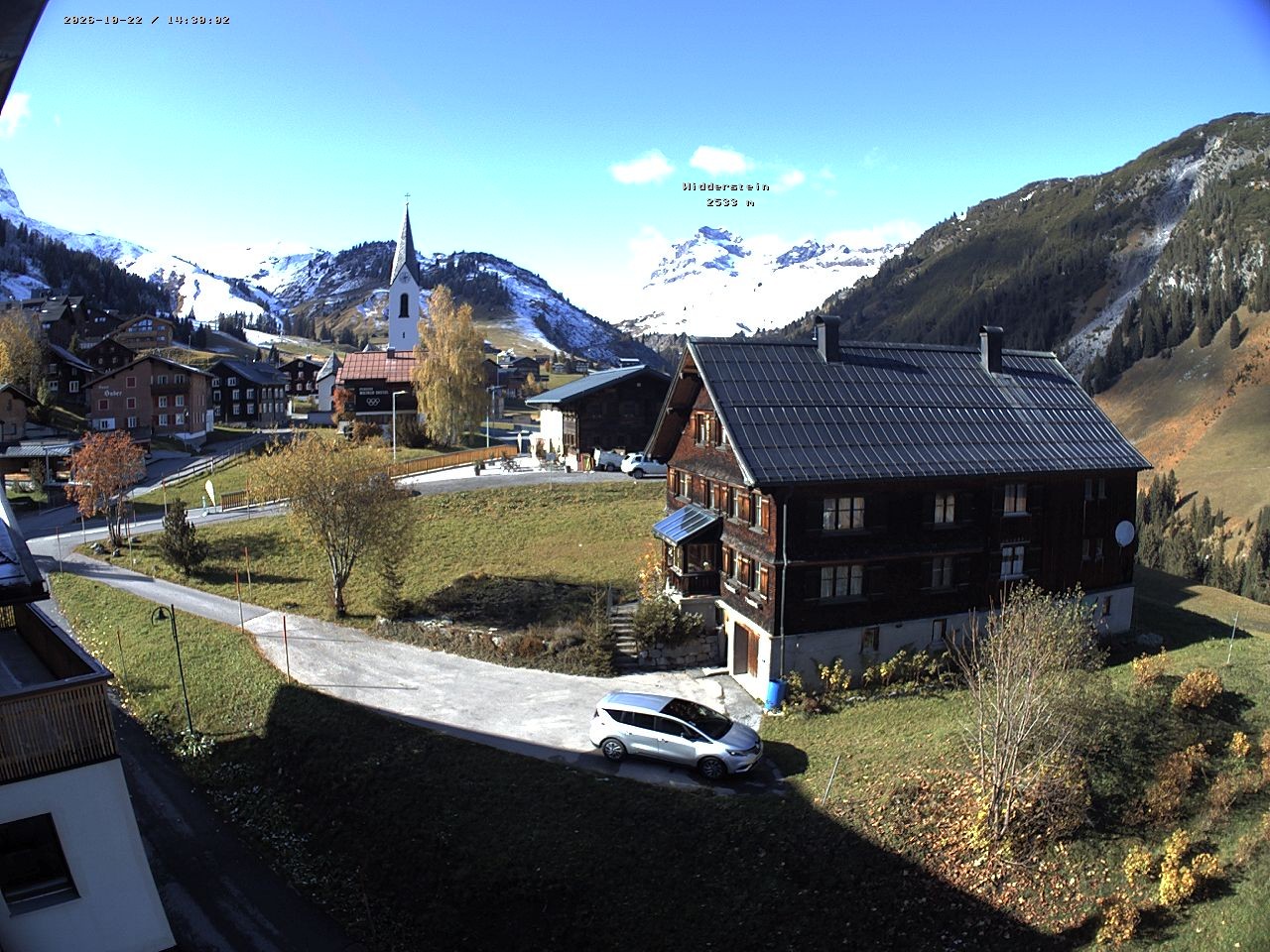 Archiv Foto Webcam Dorfzentrum von Warth