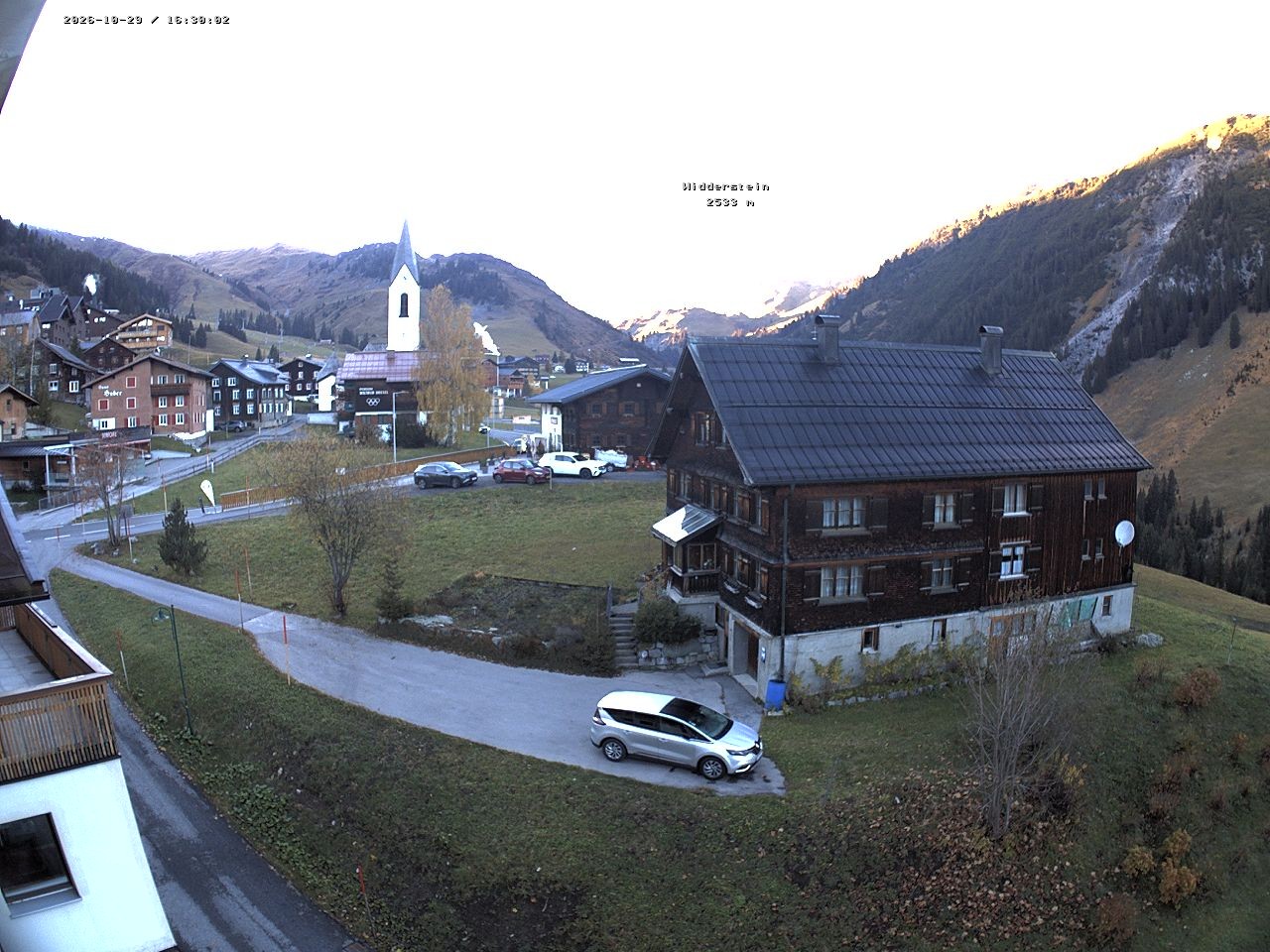 Archiv Foto Webcam Dorfzentrum von Warth