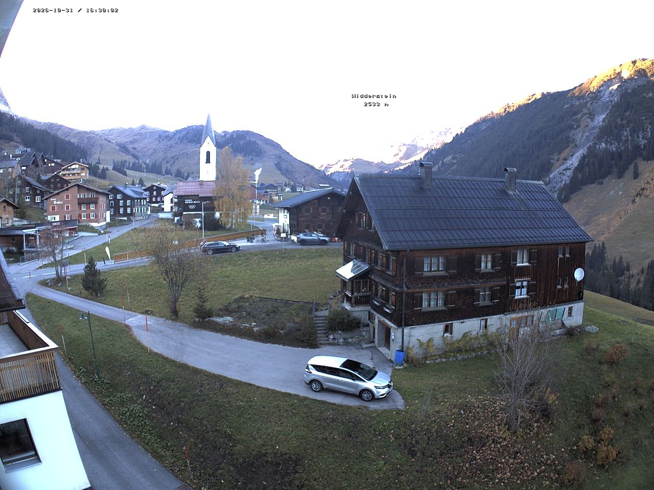 Archiv Foto Webcam Dorfzentrum von Warth