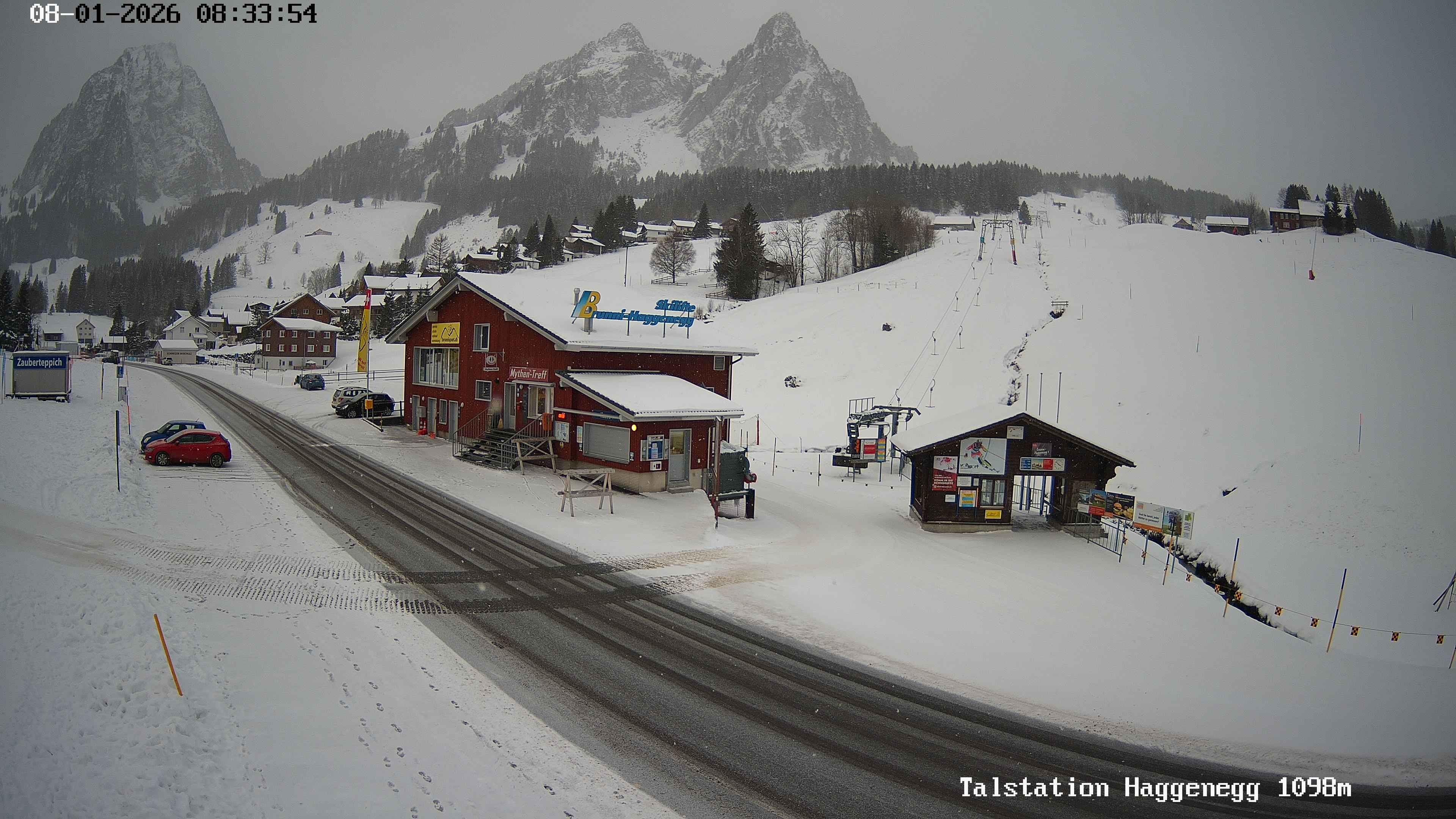Archiv Foto Webcam Talstation Skilifte Brunni-Haggenegg, Zentralschweiz